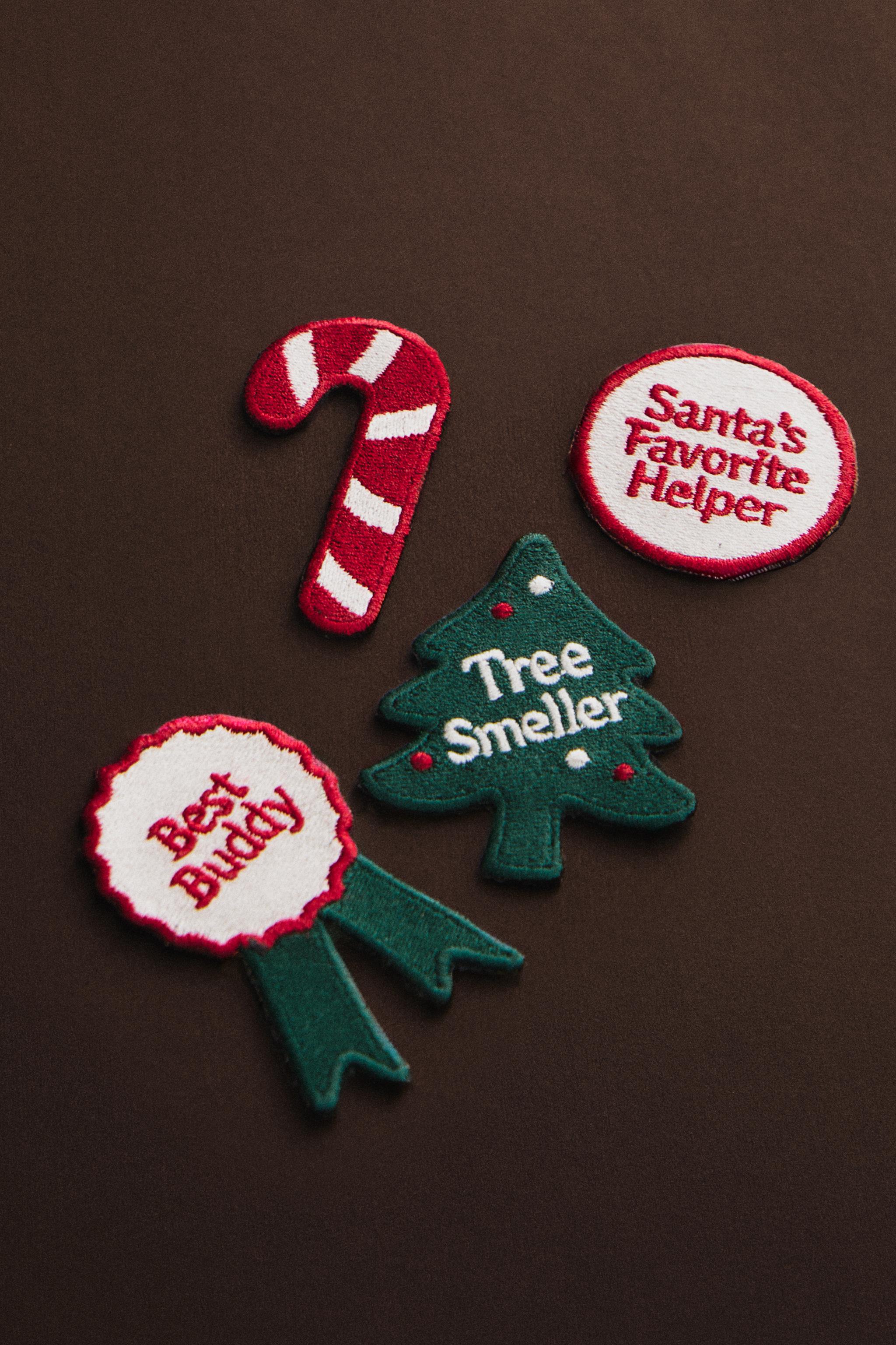THERMO-ADHESIVE CHRISTMAS PATCHES (PACK OF 4)